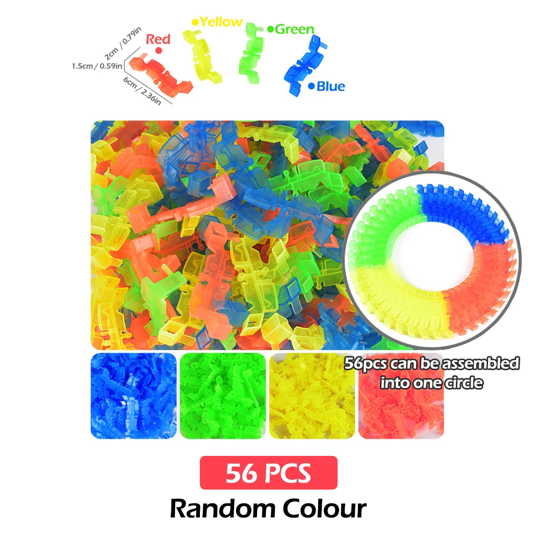 DIY Glow-in-the-Dark Stunt Track Car Set