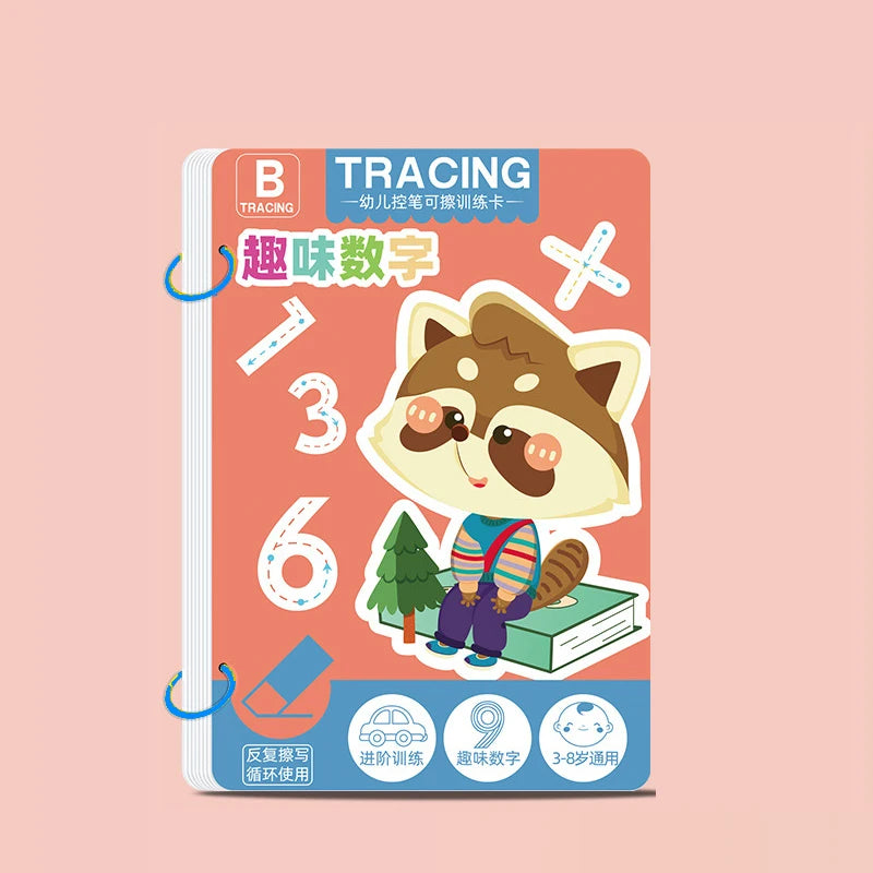 Reusable Tracing Practice Book for Toddlers