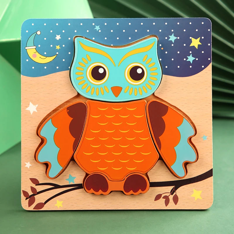 Childrens Baby Animal Cartoon Puzzle Regular
