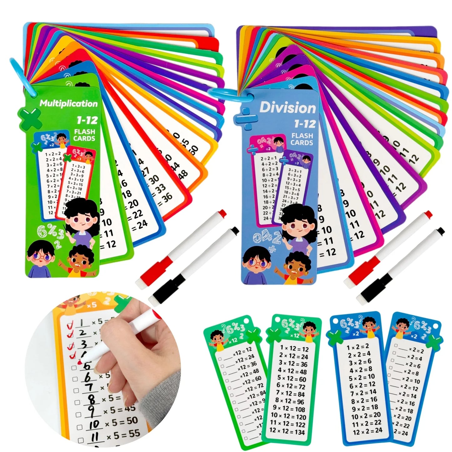 Kids Math Flash Cards Set