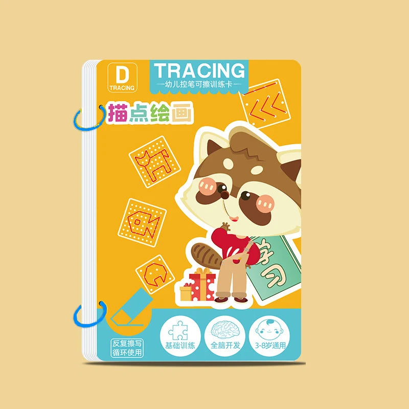 Reusable Tracing Practice Book for Toddlers