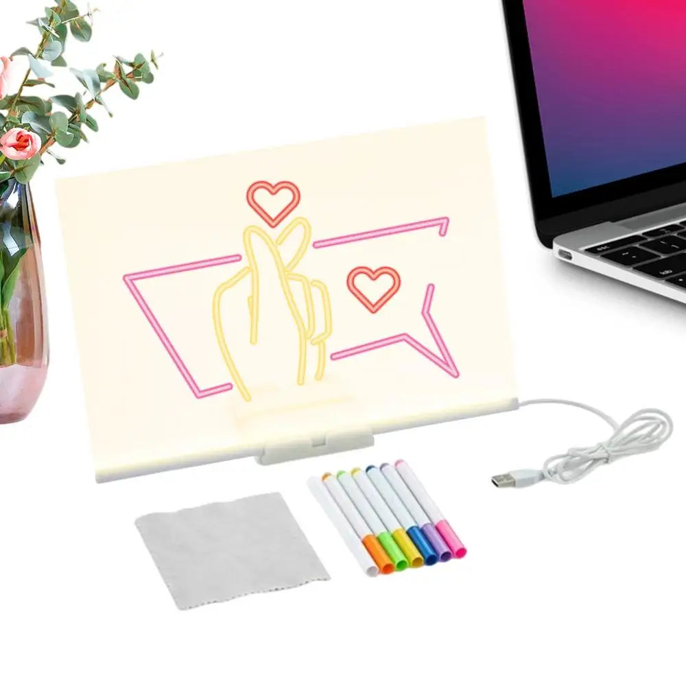 Kids LED Erasable Drawing Board