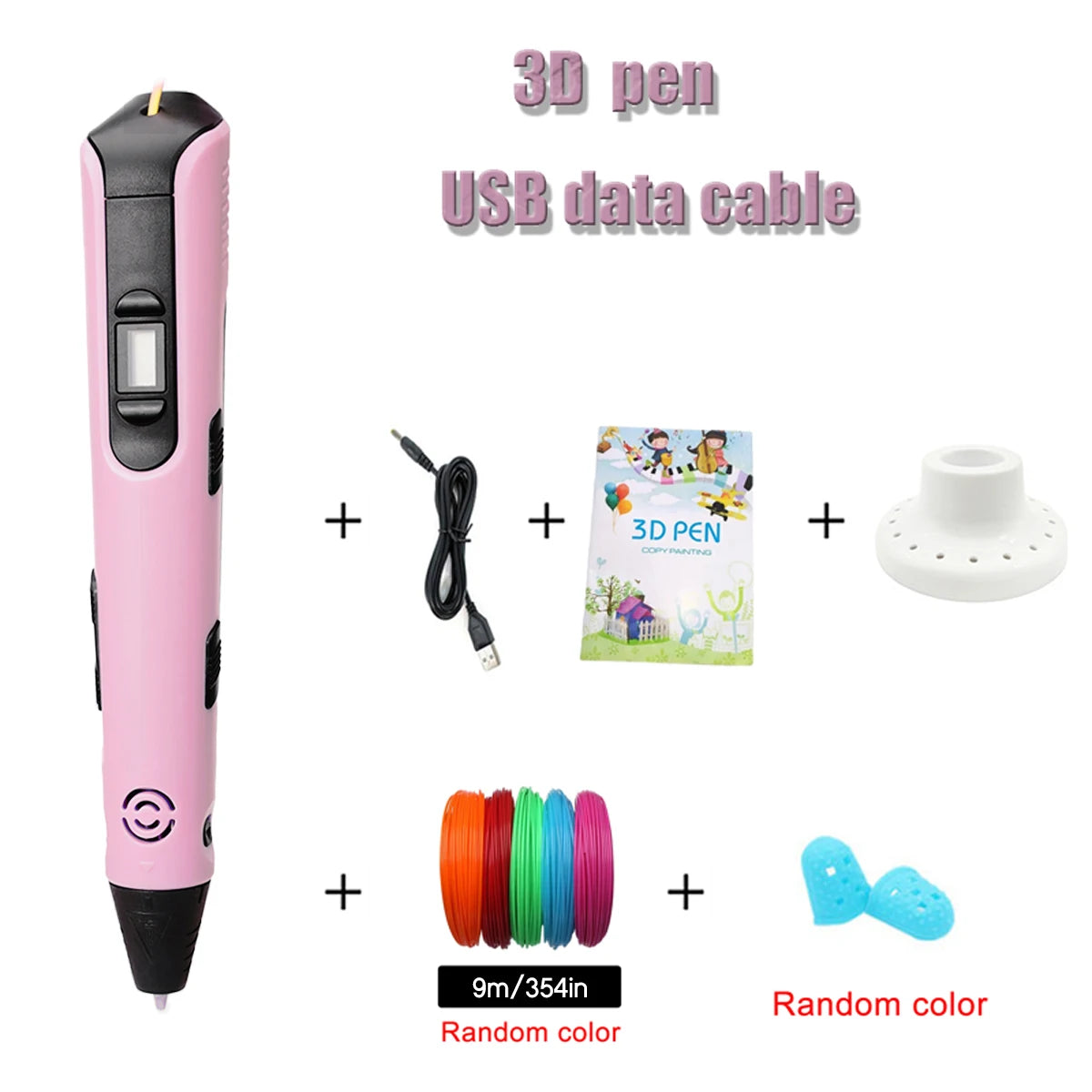 Kids 3D Printing Pen with LCD Screen