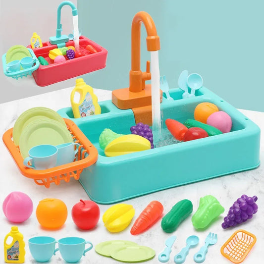 Kids Play Kitchen Set Simulation