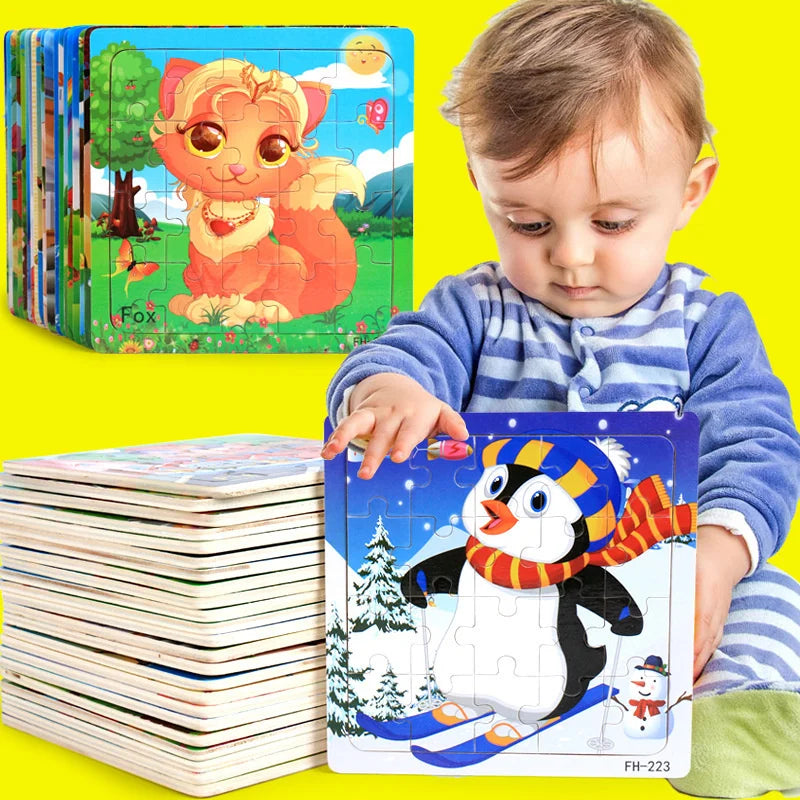 20 Piece Animal Cartoon Puzzle