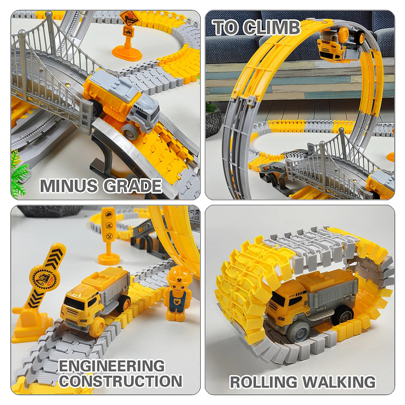 Electric Car Train Track