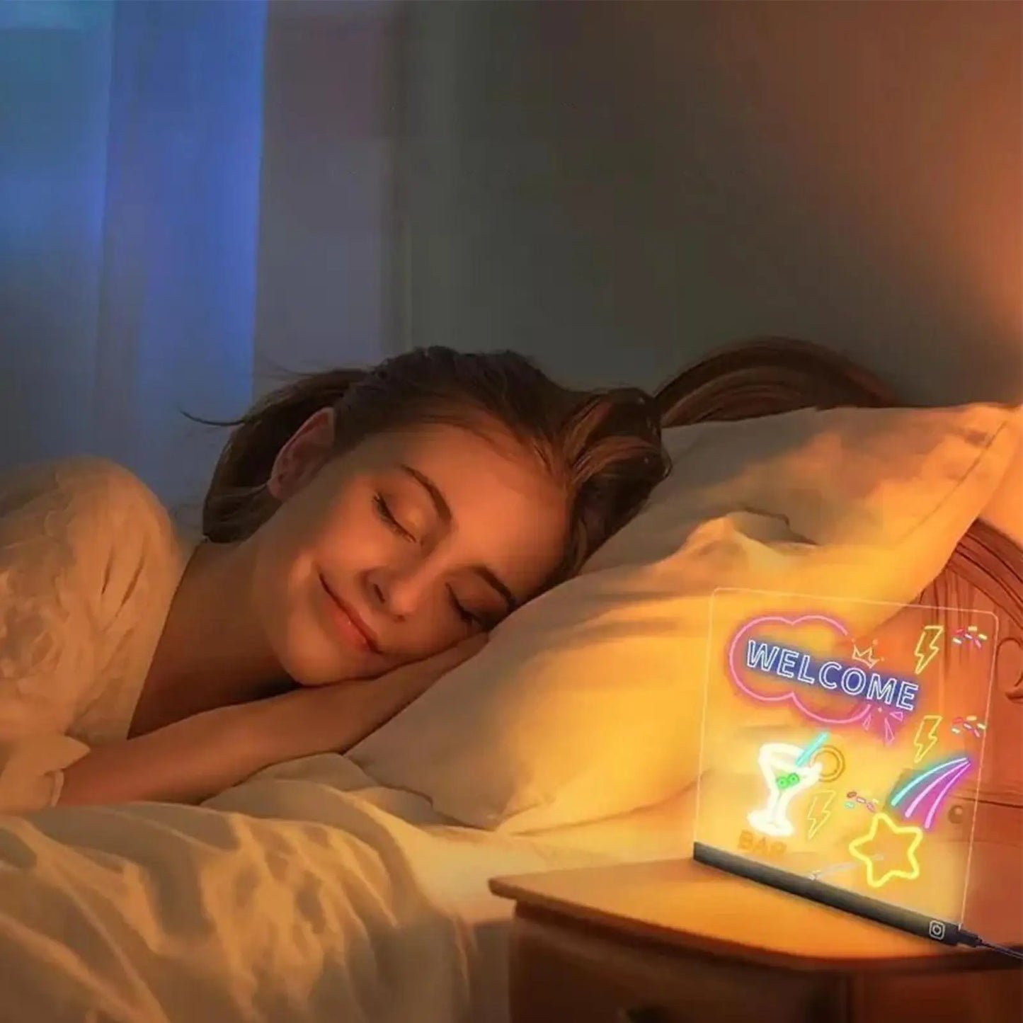 Kids LED Erasable Drawing Board