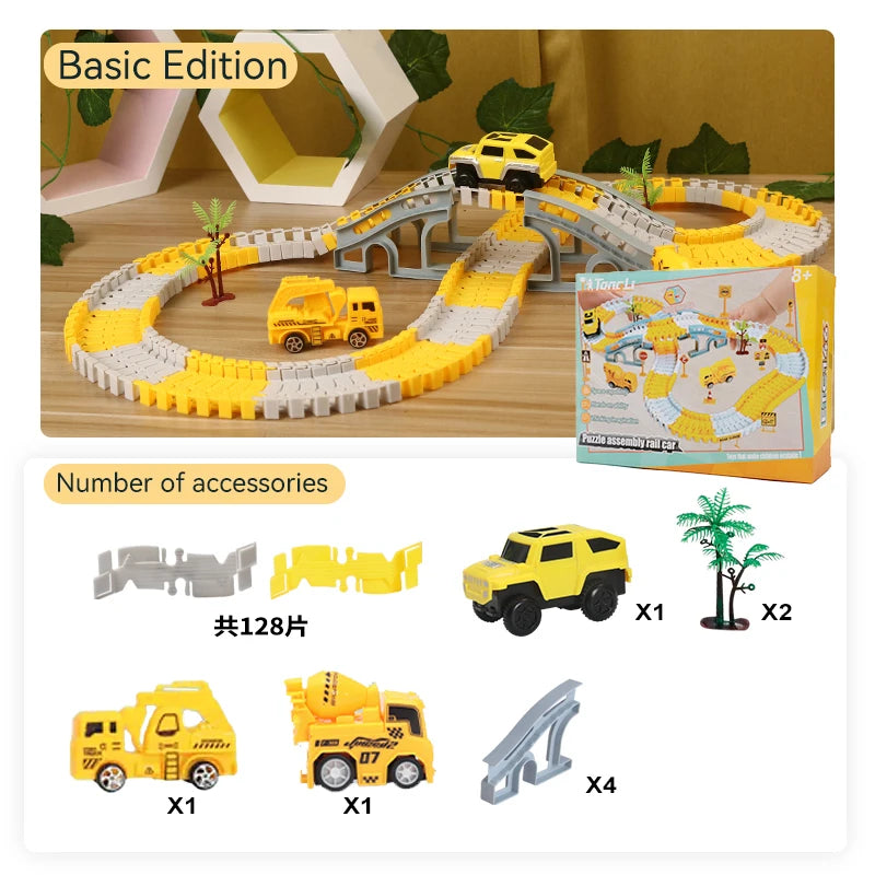 137pc DIY Car Track Building Set