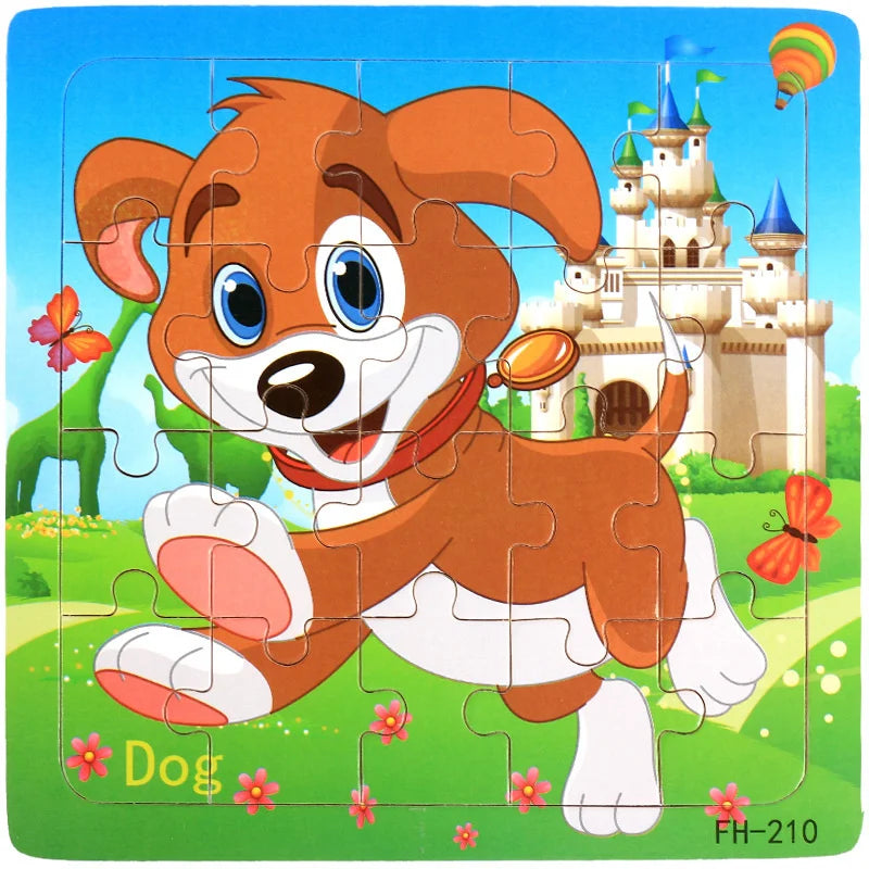 20 Piece Animal Cartoon Puzzle