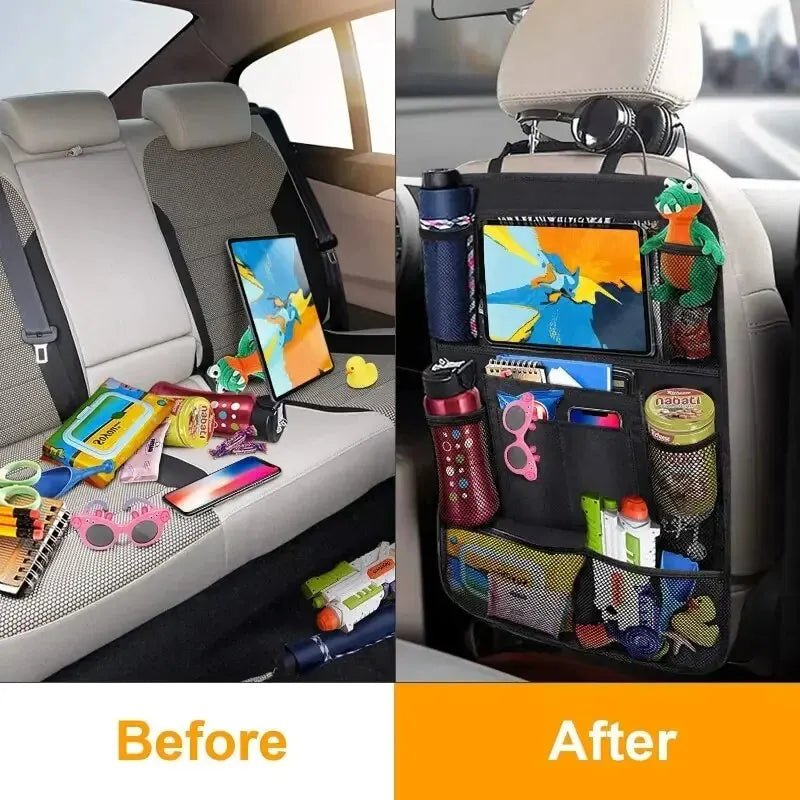 Car Seat Bag with Tablet Holder for Kids