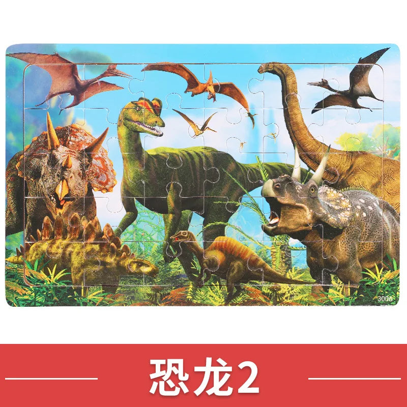30pcs Children Animal Puzzles