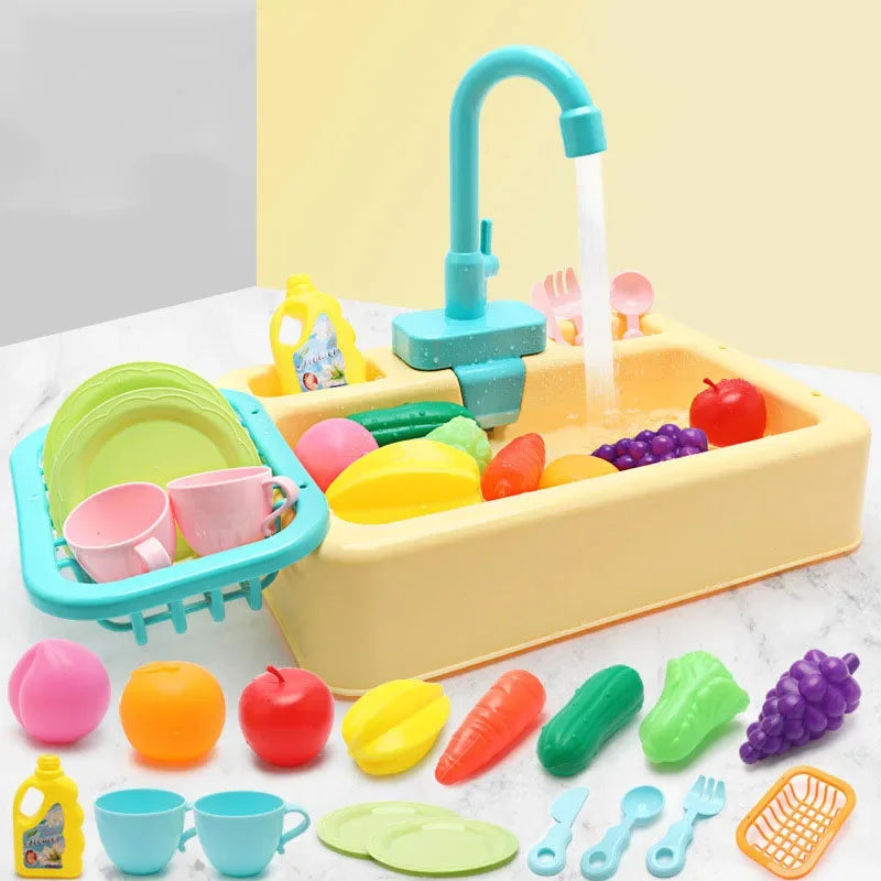 Kids Play Kitchen Set Simulation