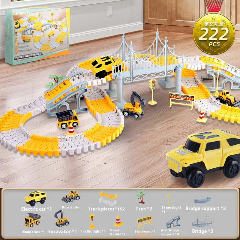 137pc DIY Car Track Building Set