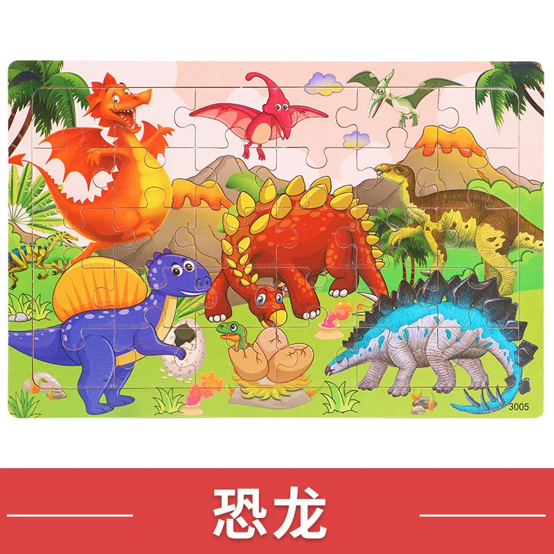 30pcs Children Animal Puzzles