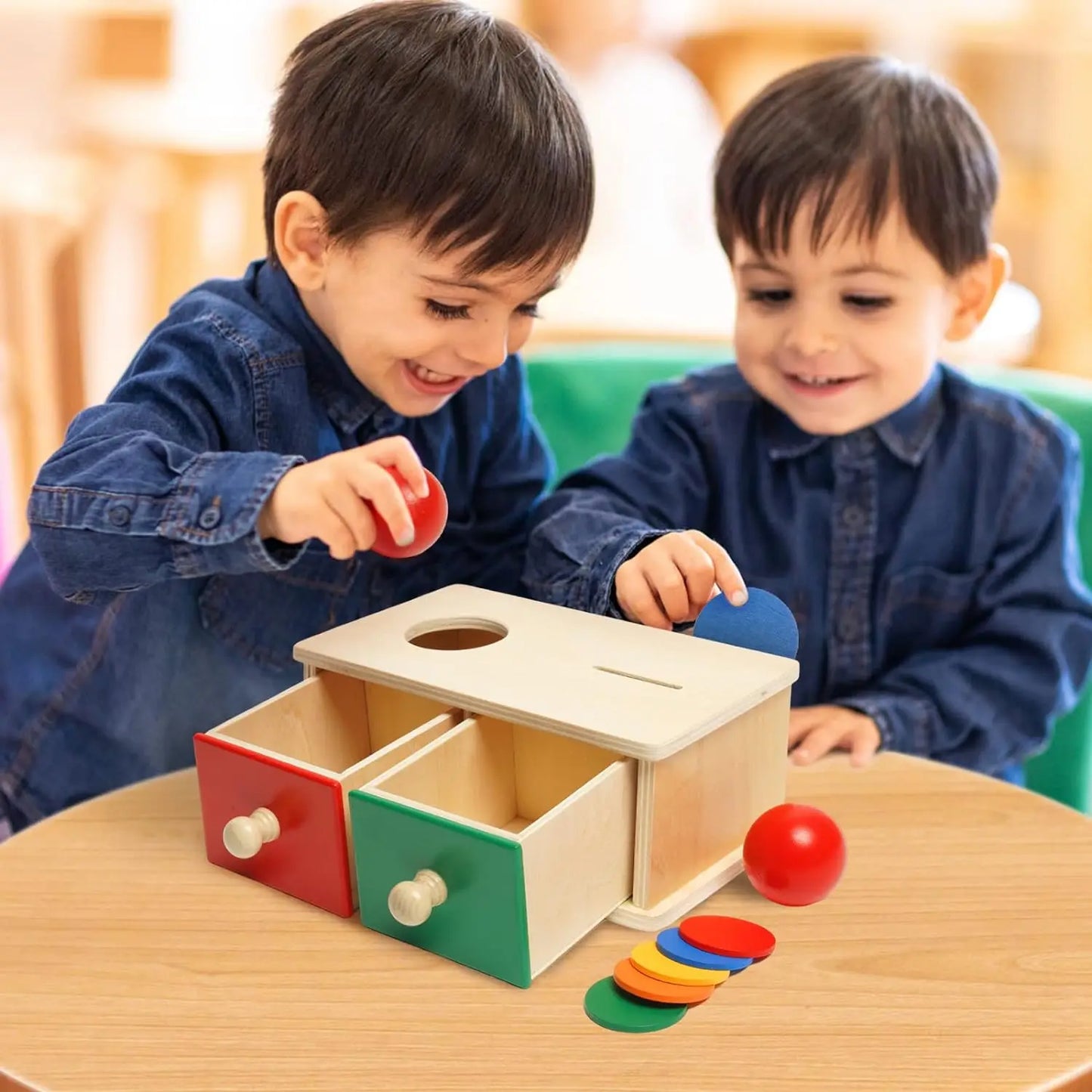 2-in-1 Toddler Coin Box Puzzle Game