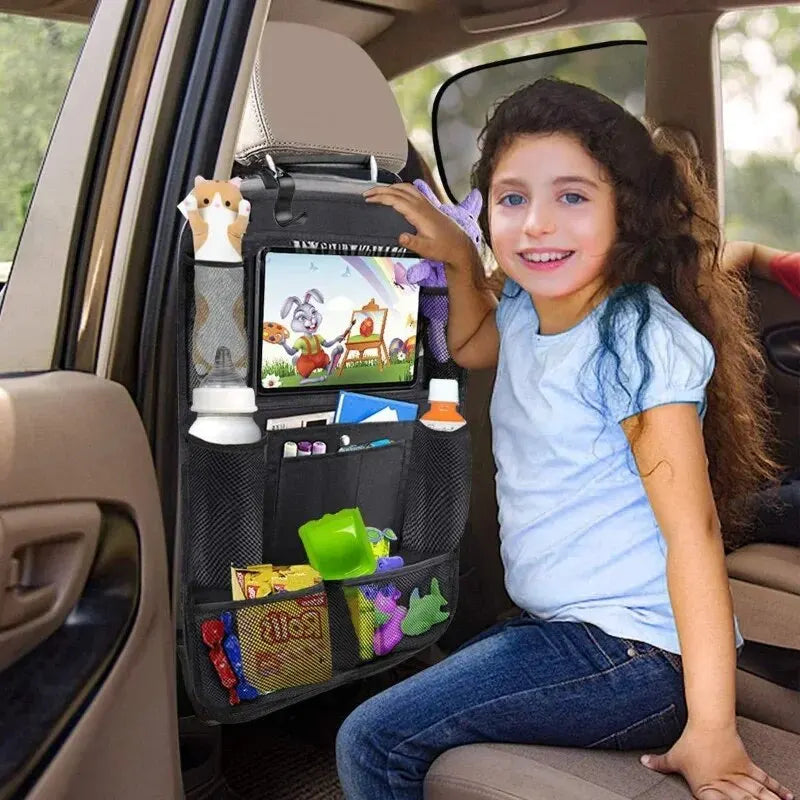 Car Seat Bag with Tablet Holder for Kids