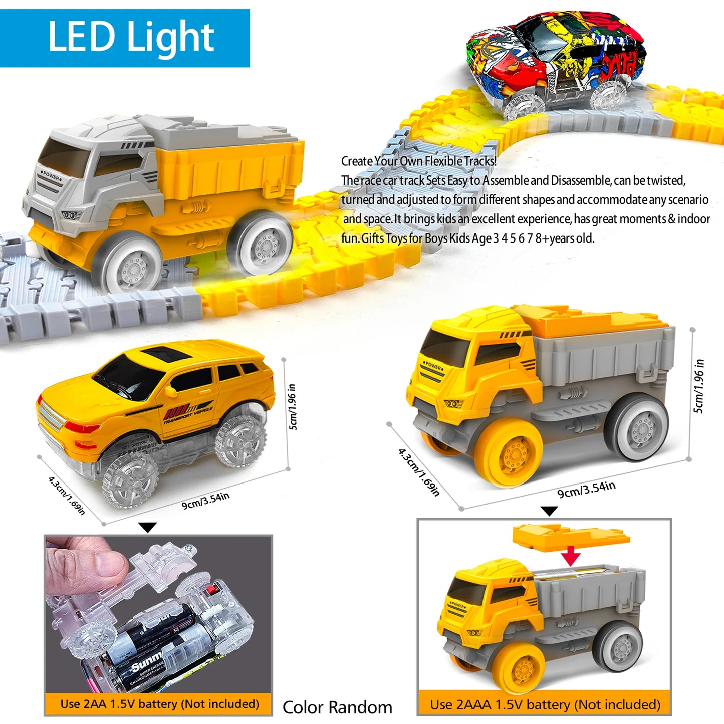 Electric Car Train Track