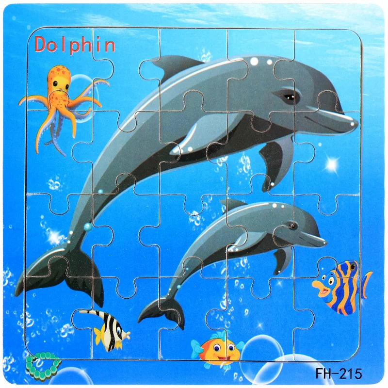 20 Piece Animal Cartoon Puzzle