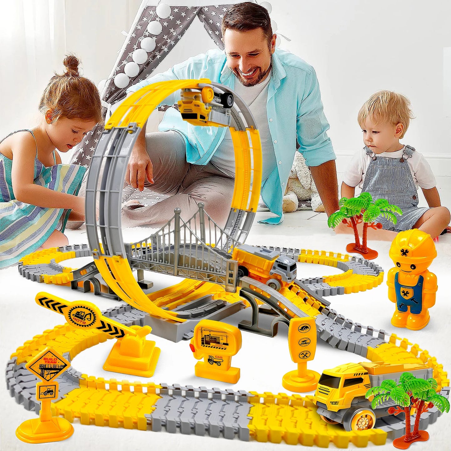 Electric Car Train Track