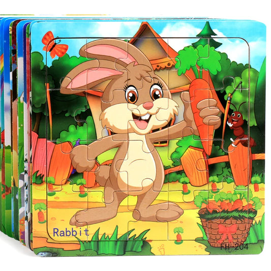 20 Piece Animal Cartoon Puzzle