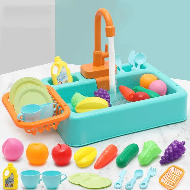 Kids Play Kitchen Set Simulation