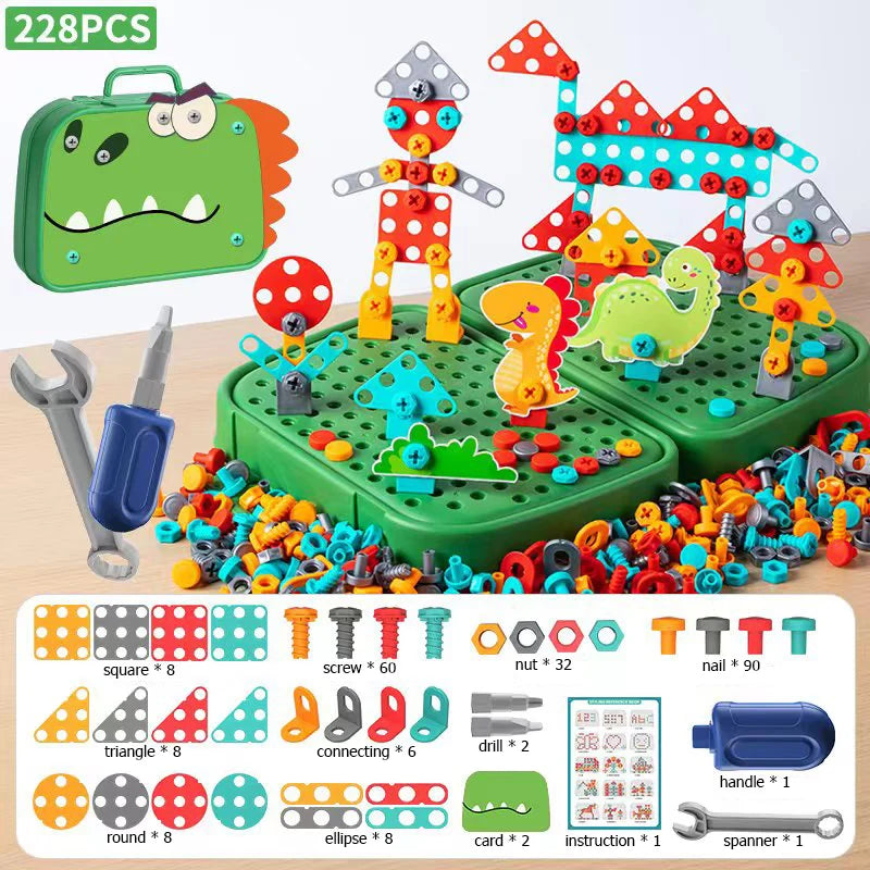 Kids 3D Drill Puzzle Tool Set