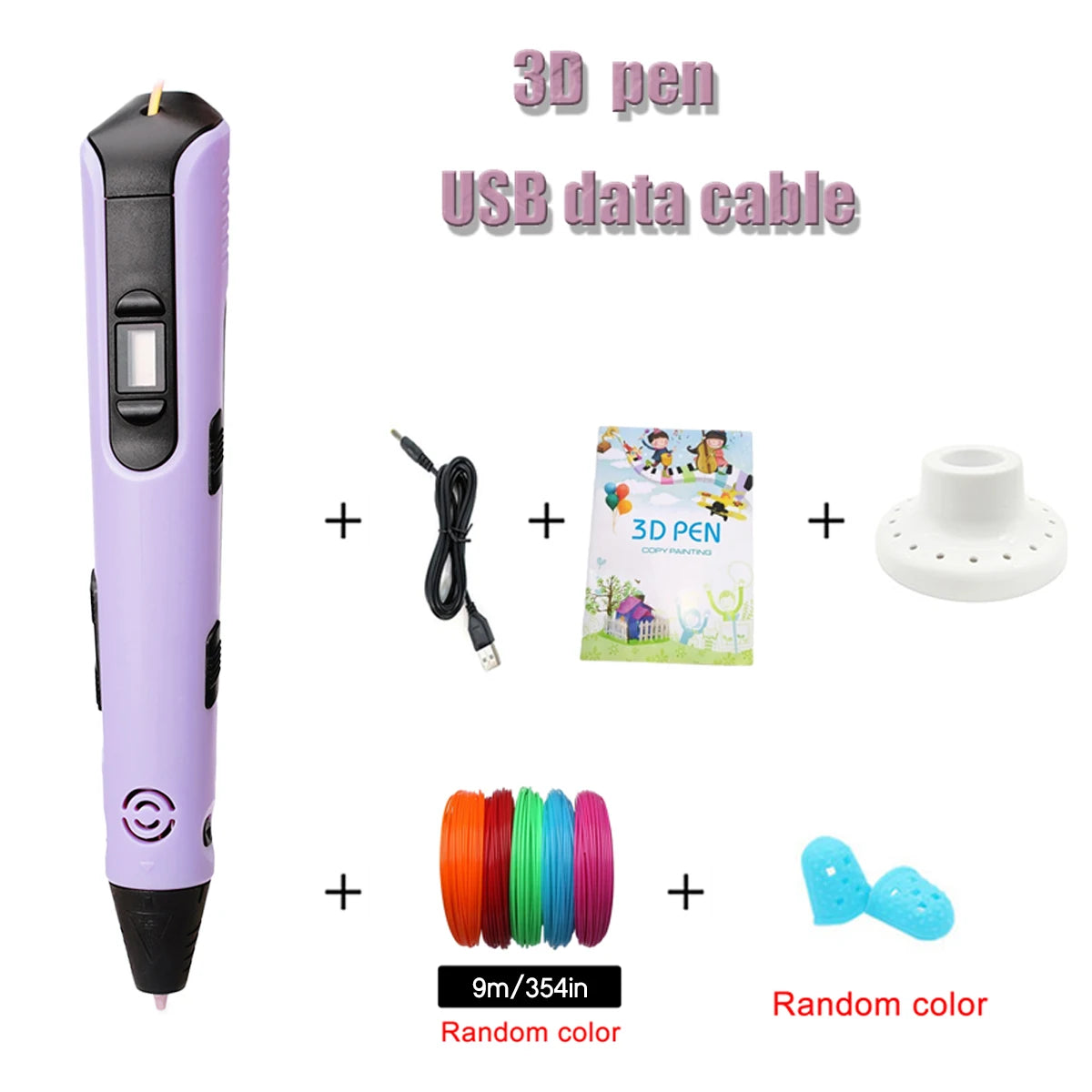 Kids 3D Printing Pen with LCD Screen