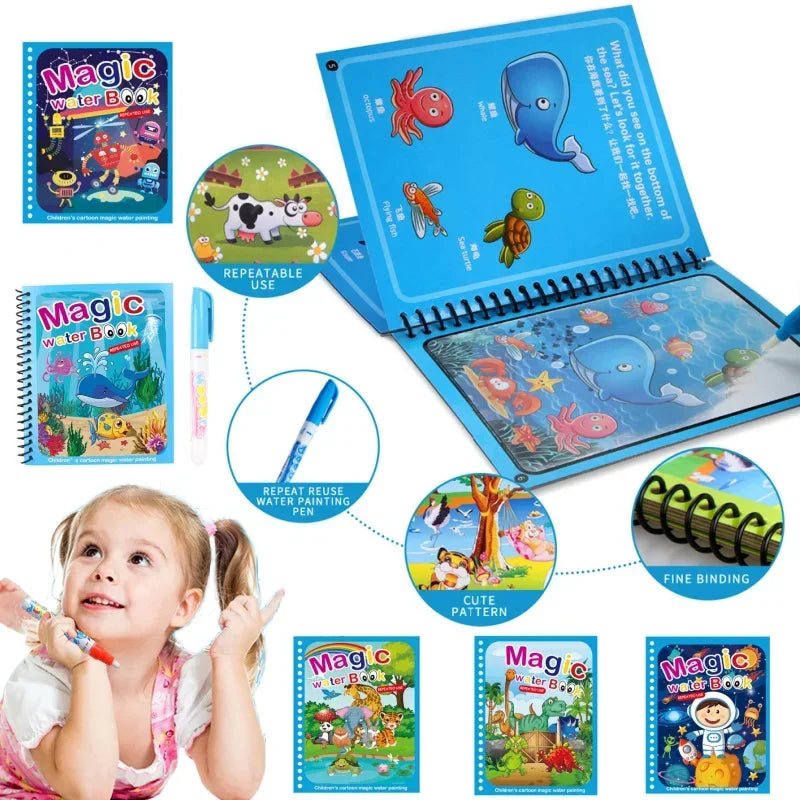 Magic Water Colouring Books