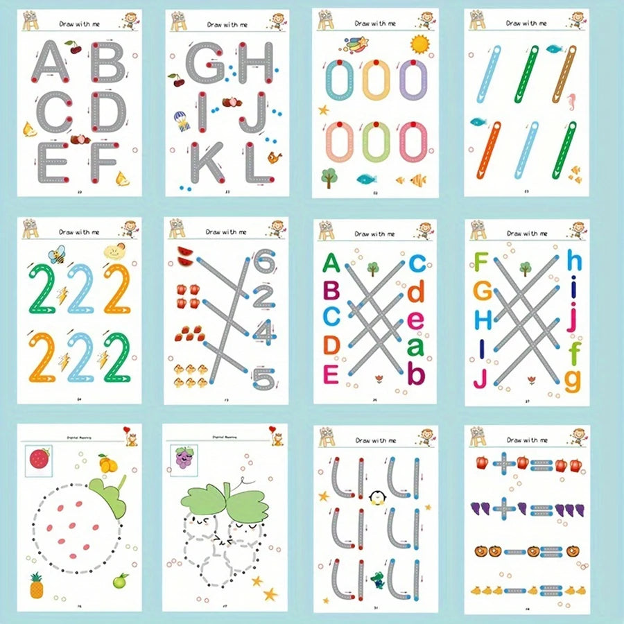 Reusable Tracing Practice Book for Toddlers