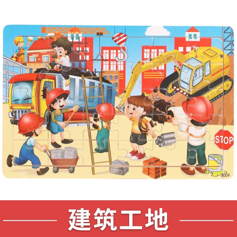 30pcs Children Animal Puzzles