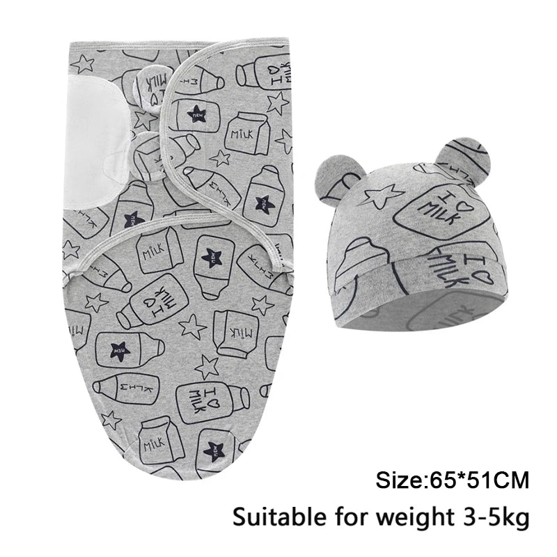100% Cotton Newborn Swaddle Sleep Sack
