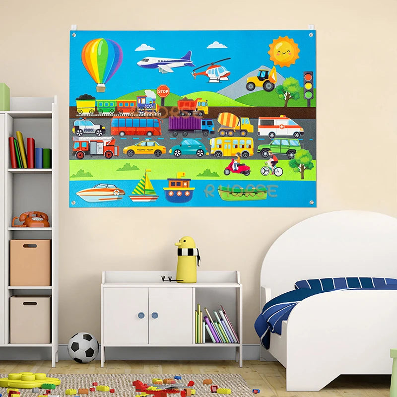 Educational Story Board Transportation Set