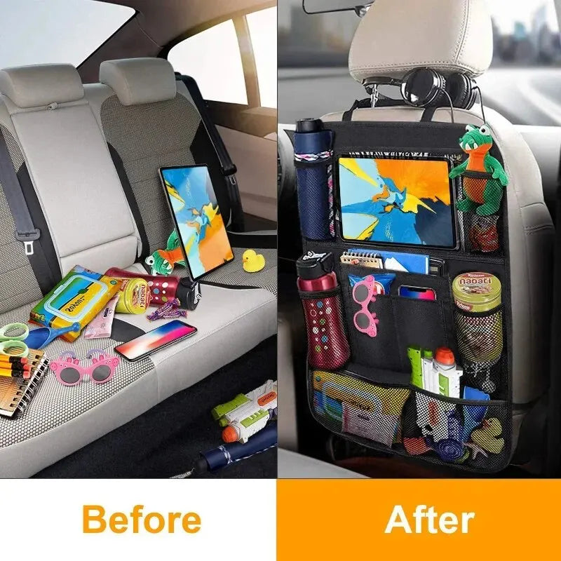 Car Seat Bag with Tablet Holder for Kids