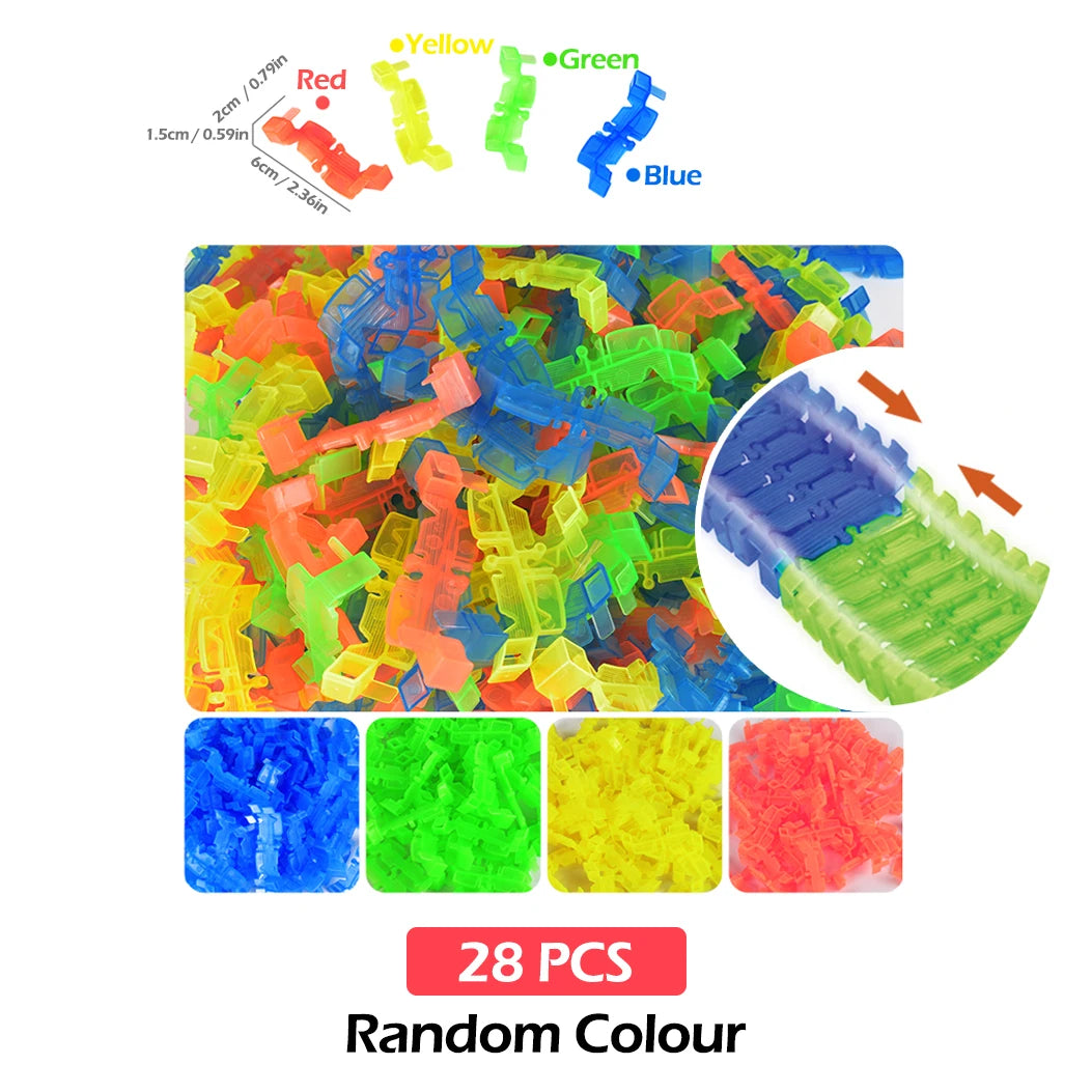 DIY Glow-in-the-Dark Stunt Track Car Set