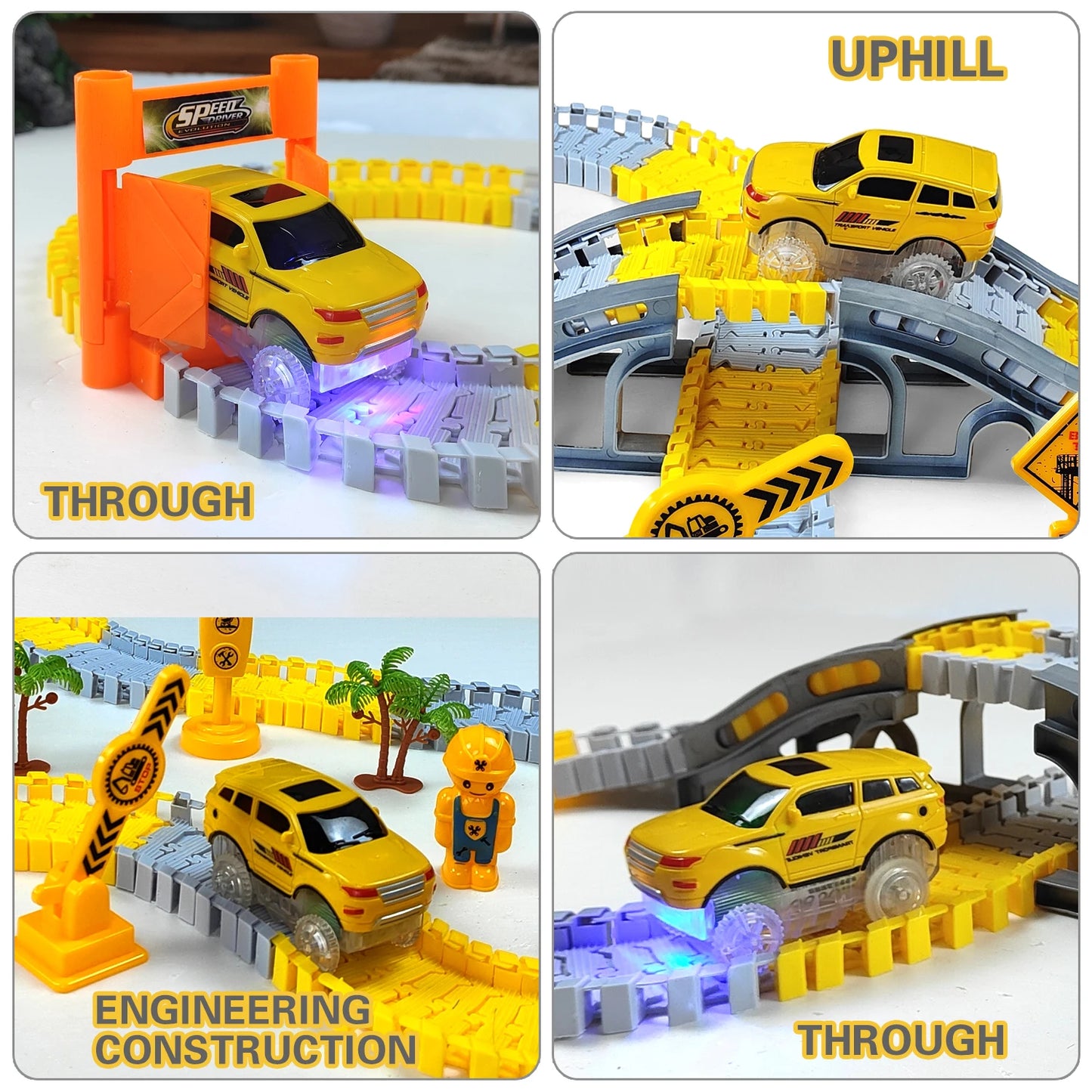 Electric Car Train Track