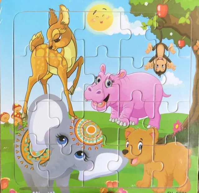 20 Piece Animal Cartoon Puzzle