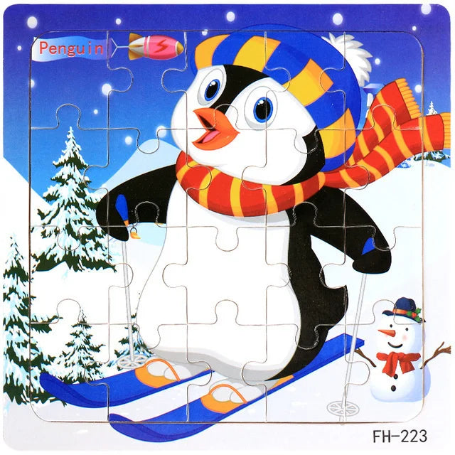 20 Piece Animal Cartoon Puzzle