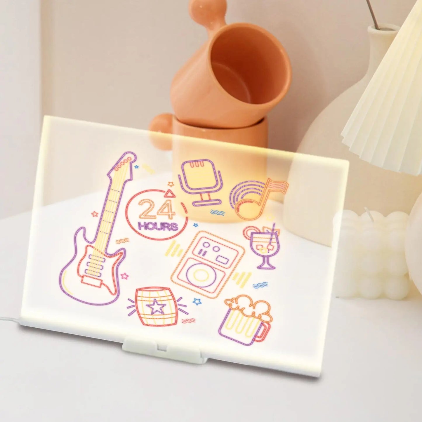 Kids LED Erasable Drawing Board