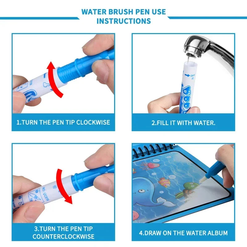 Magic Water Colouring Books