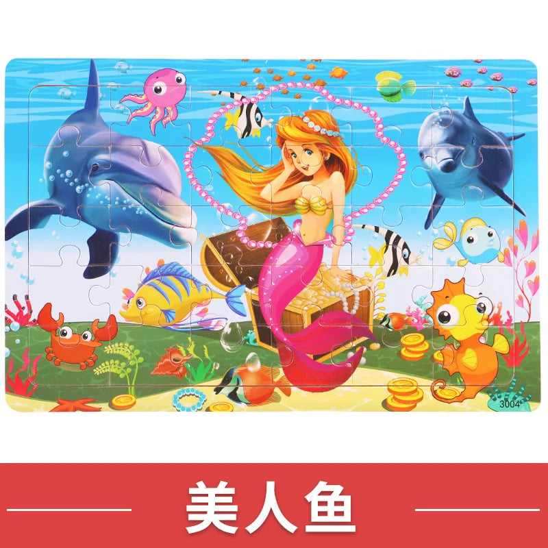 30pcs Children Animal Puzzles