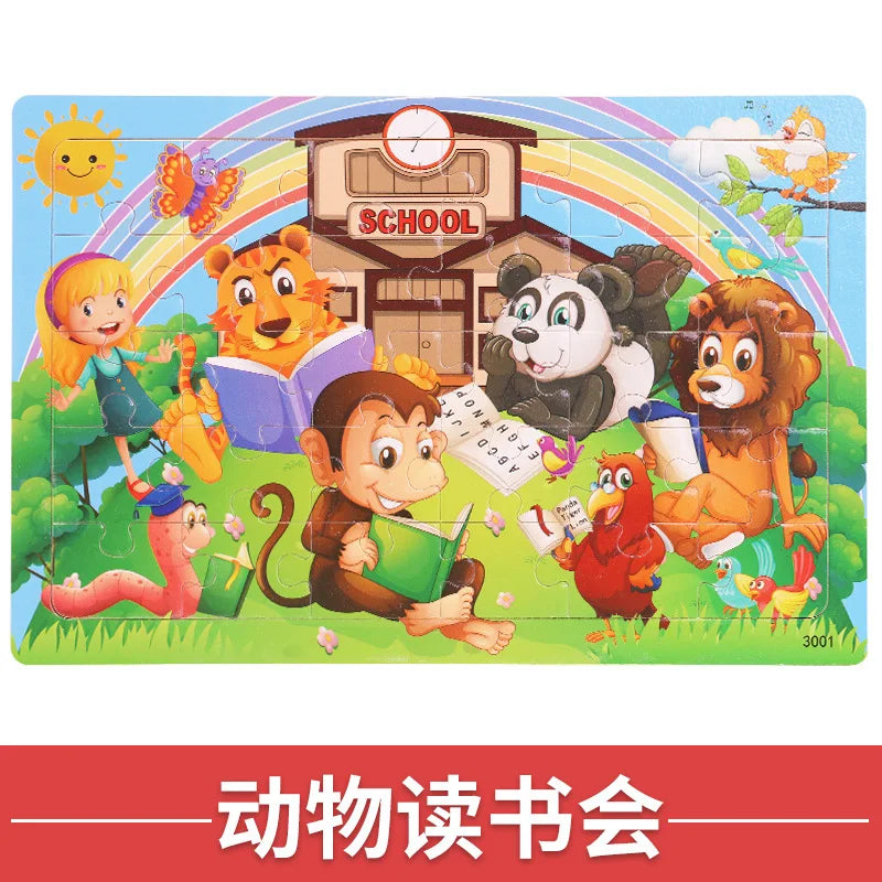 30pcs Children Animal Puzzles