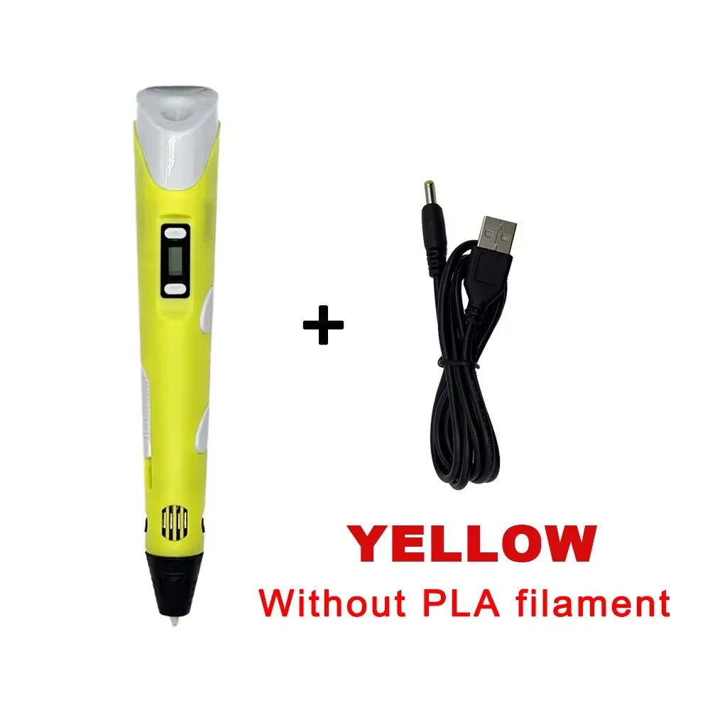 LED 3D Printing Pen for Kids